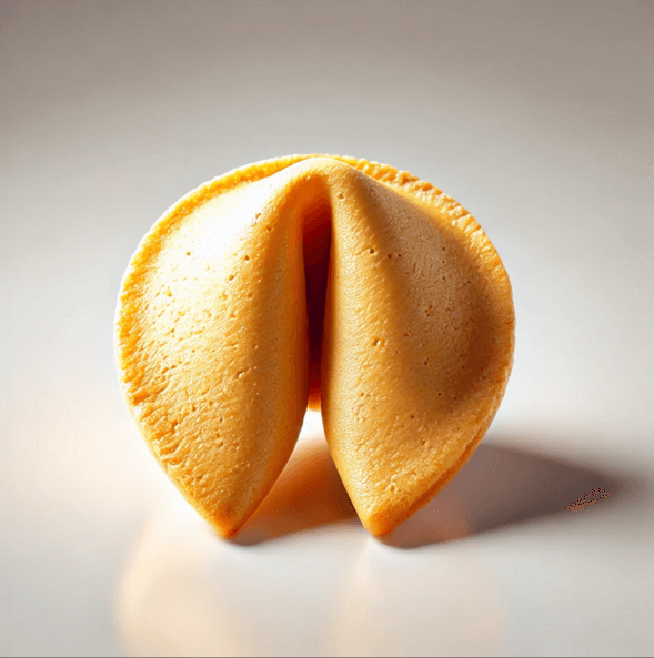 A fortune cookie