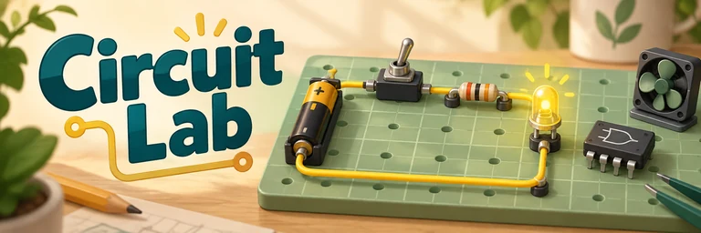 Circuit Lab - build circuits with switches, logic gates and glowing LEDs
