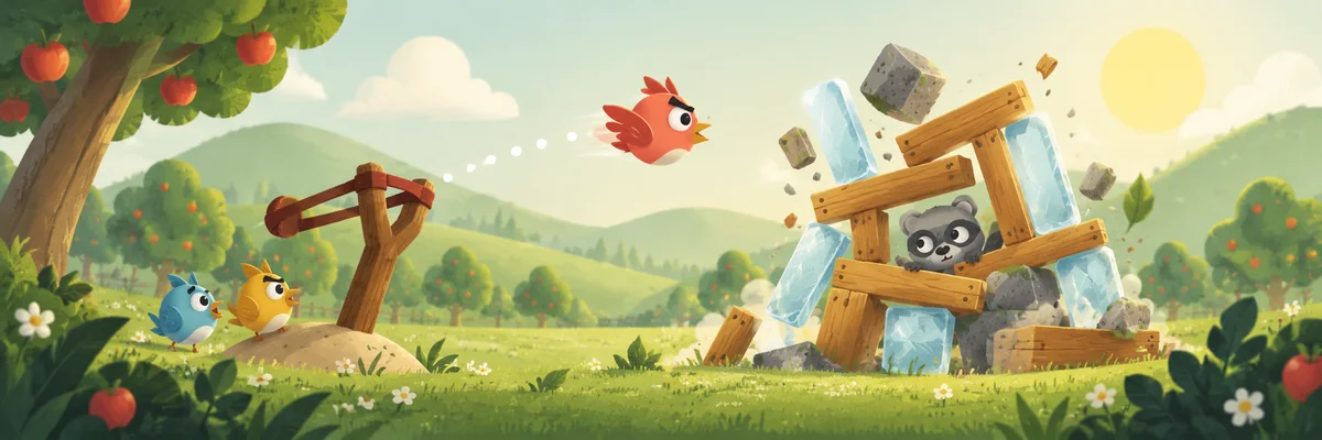 An original flock takes on a raccoon's orchard fort